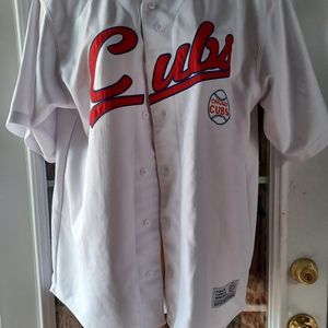 CUBS white jersey M L DYNASTY JERSEY